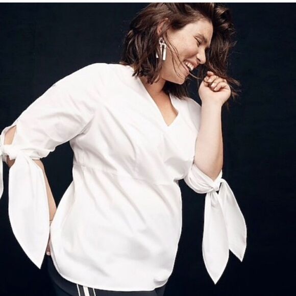 Universal Standard for J Crew Crisp Tie Black - Picture 3 of 11